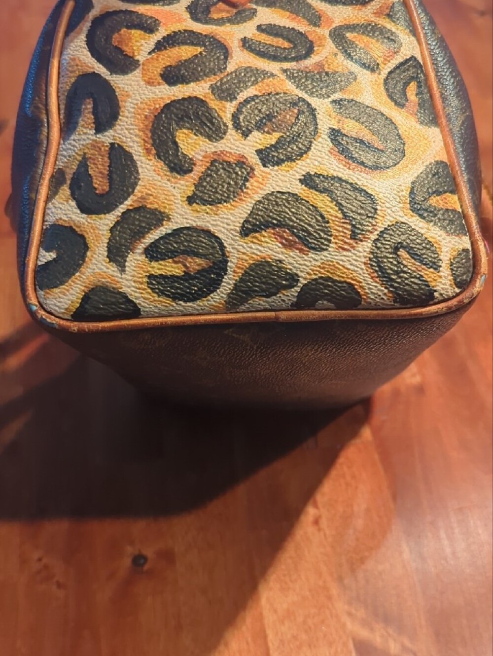Authentic Custom LV Speedy 25 Brown with Gold Crown Accent - Picture 10 of 17